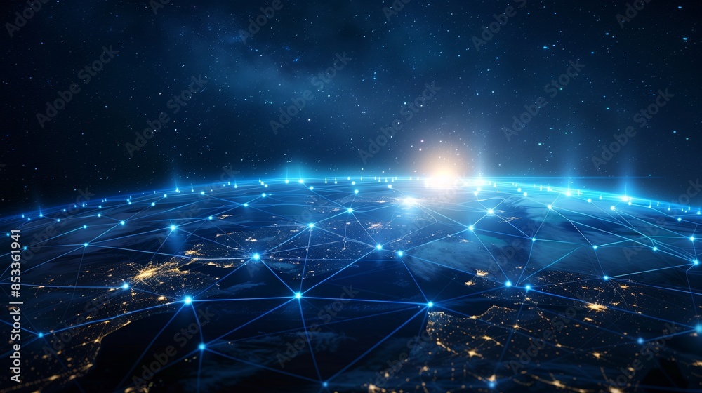 Communication technology and internet worldwide for business. Global world network connected and telecommunication on earth cryptocurrency, blockchain and IoT. Communication technology and internet worldwide for business. Global world network connected and telecommunication on earth cryptocurrency, blockchain and IoT.