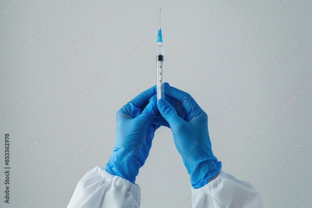 Doctor administering a vaccination - a pivotal moment in public health, as a healthcare professional delivers a vaccine, safeguarding individuals and communities against infectious diseases Doctor administering a vaccination - a pivotal moment in public health, as a healthcare professional delivers a vaccine, safeguarding individuals and communities against infectious diseases