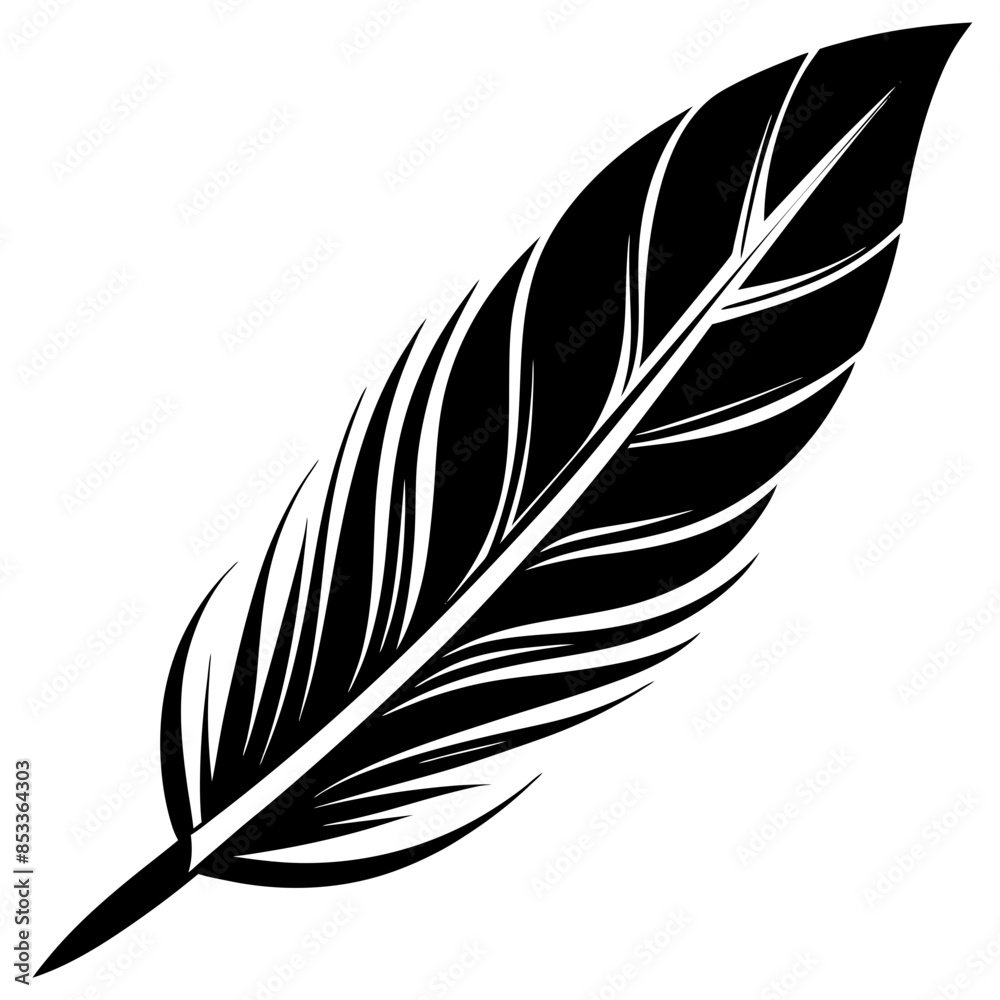 Obraz premium feather line art, generative AI