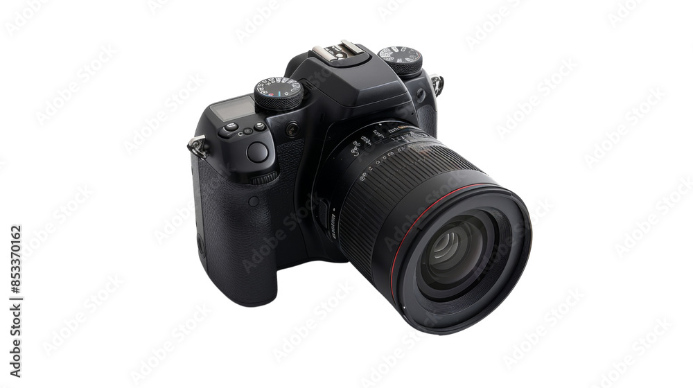 Professional digital photo camera on white background Professional digital photo camera on white background