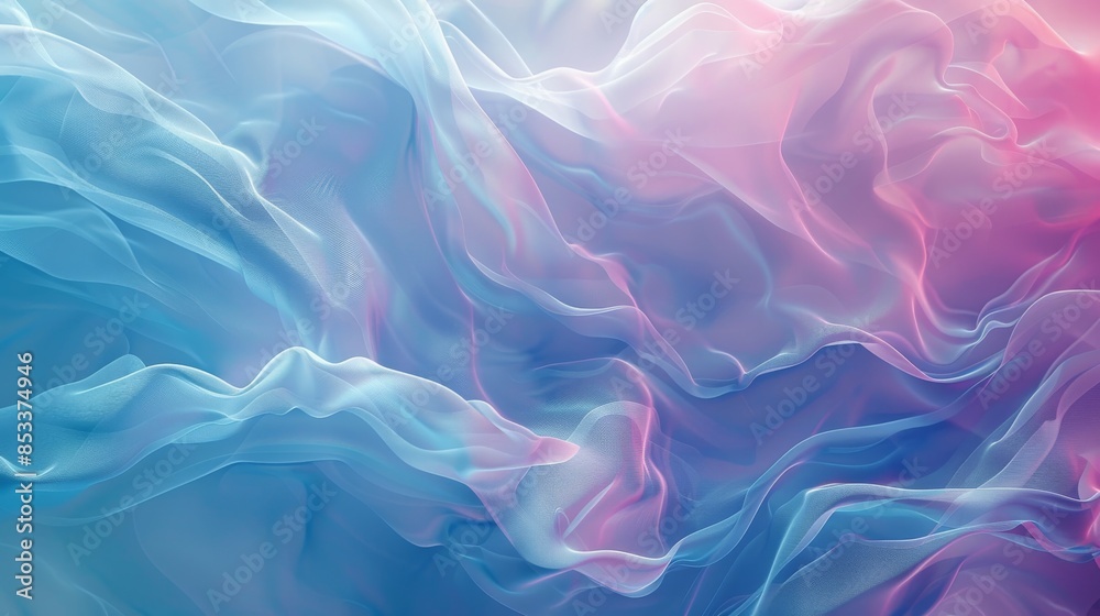 Obraz premium Soft Pastel Flowing Waves