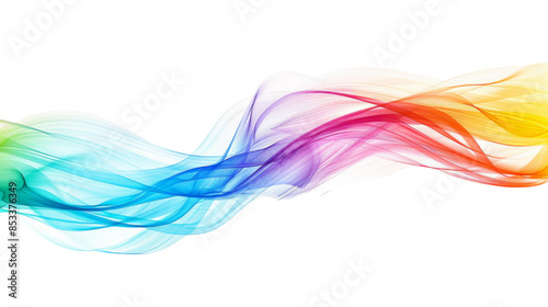 Dynamic motion on white background