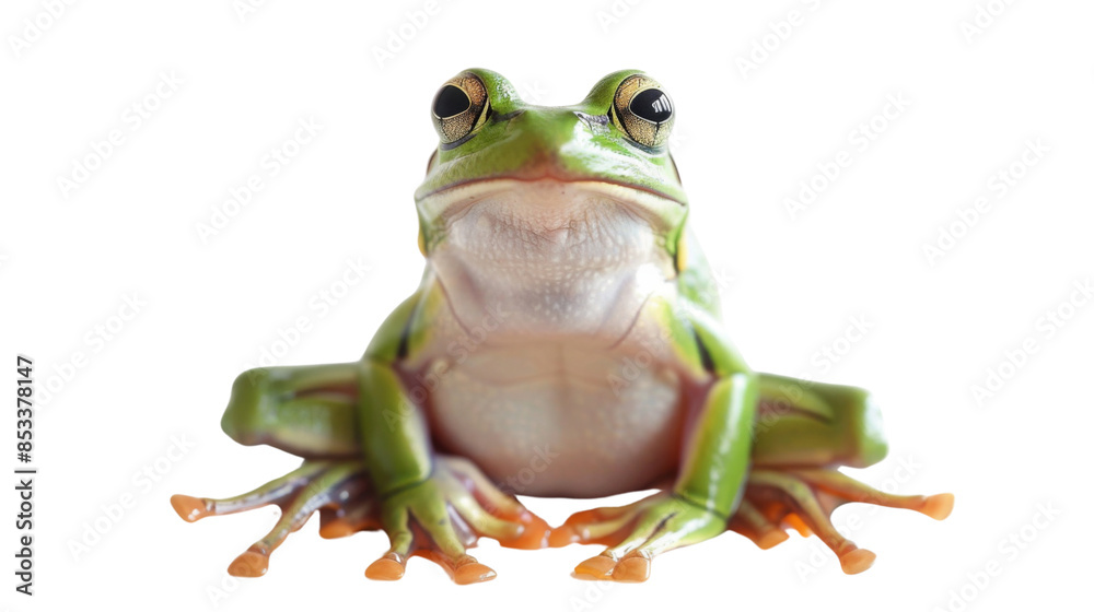 Obraz premium Frog on white background