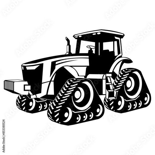 4 Wheel Drive Track Tractor