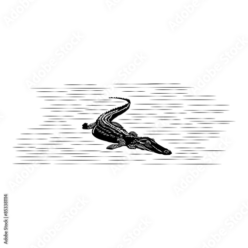 Alligator Submerged