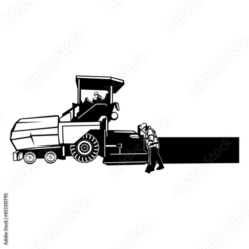 Asphalt Paver  Heavy Equipment Contractor Asphalt Paver