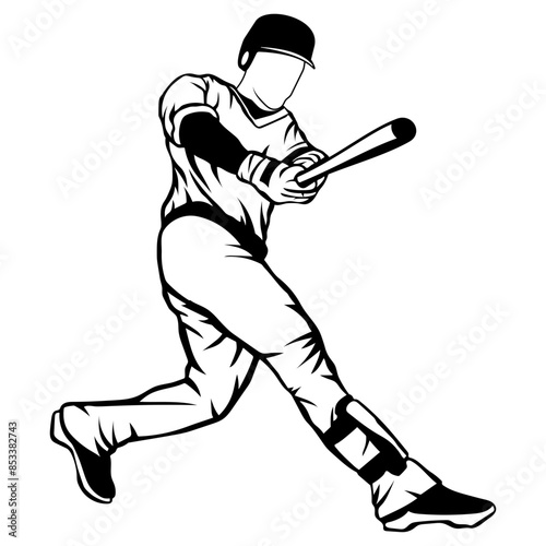 Baseball Player Homerun Hit Baseball Logo Baseball Baseball