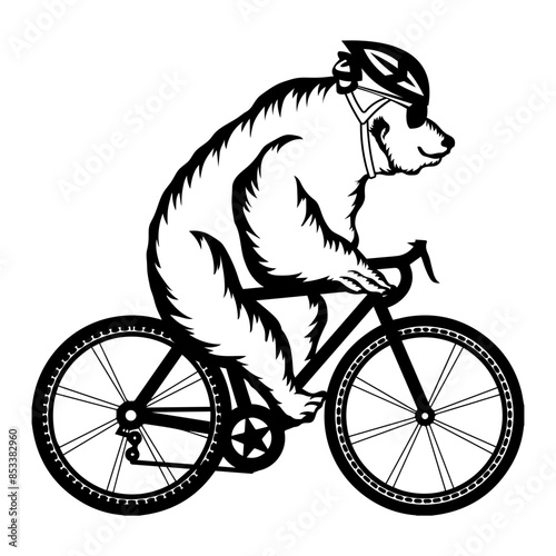 Bear Riding Bicycle