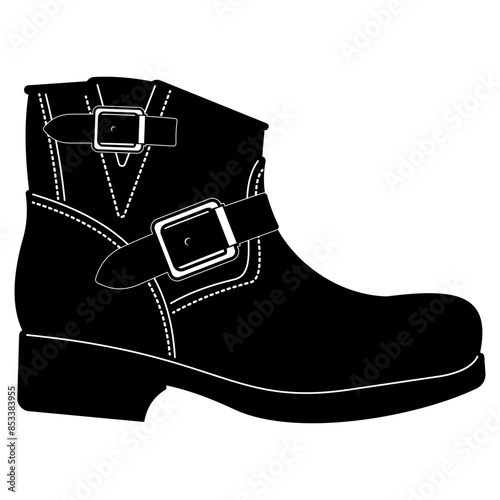 Boot with Buclkles Boot Buckles Boot
