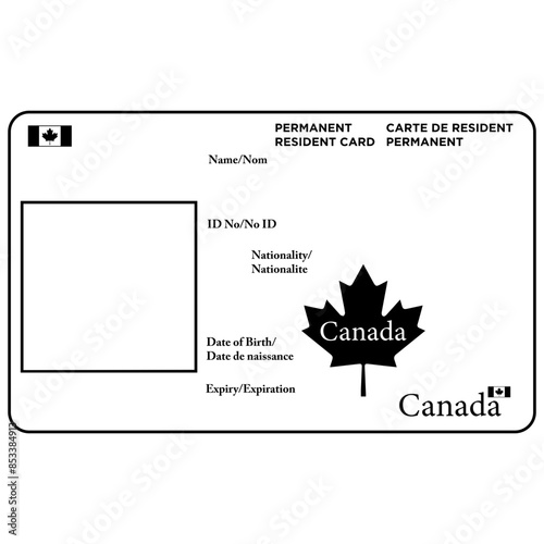 Canada ID Empty Template