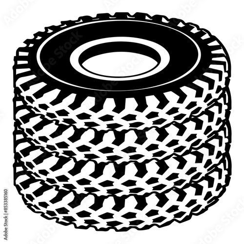 Car Tire Pile