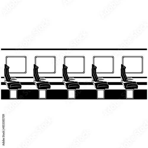 chairs in a train