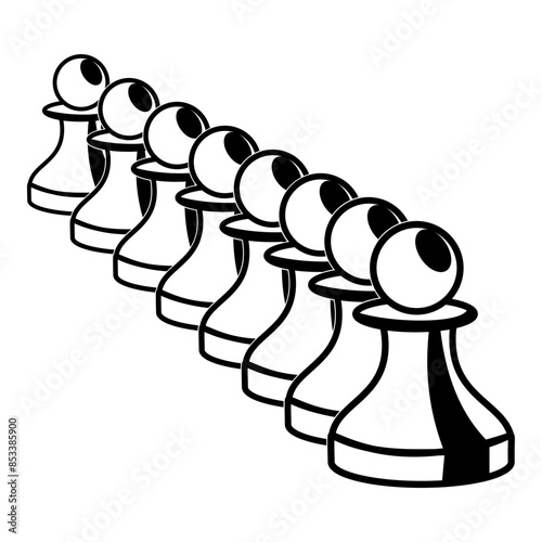 Chess Pawns Chess Board Game Chess