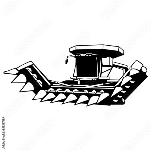 Corn Head  Combine Harvester Farming Corn Head