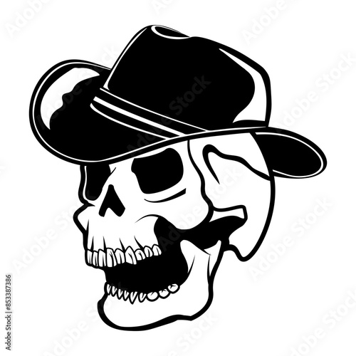 Cowboy Skull Cowboy Western Cowboy