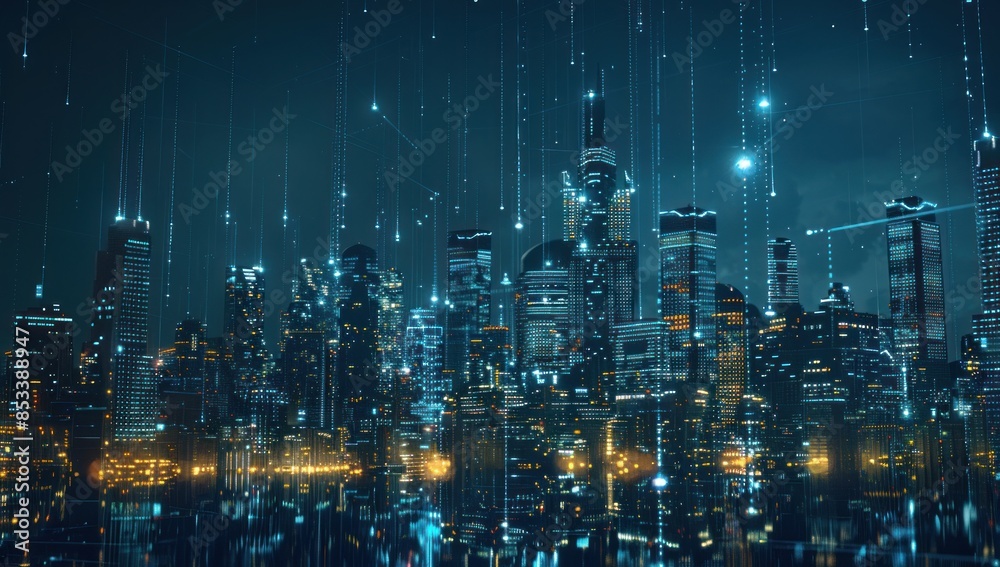 Cyberpunk Cityscape: A Digital Metropolis Cyberpunk Cityscape: A Digital Metropolis
