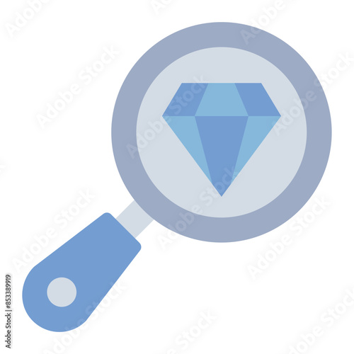 Magnifying Glass appraisal jewelry icon