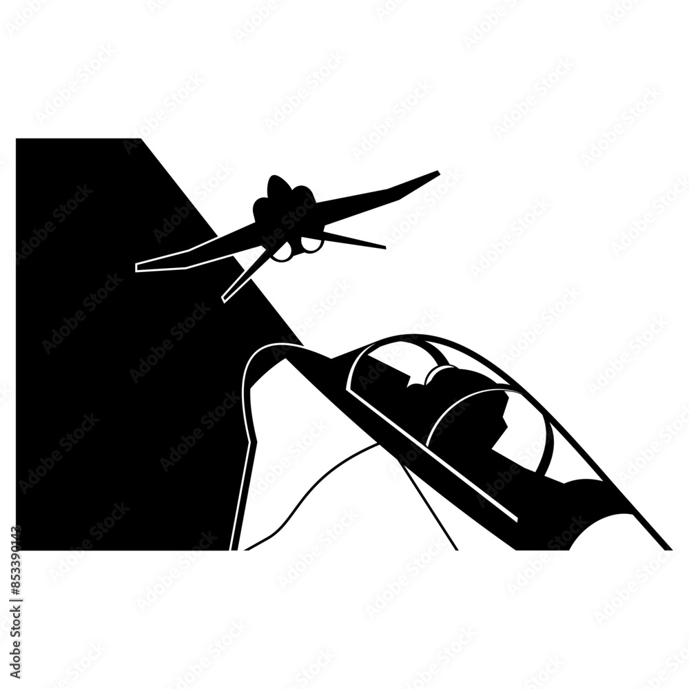 Fototapeta premium Fighter Jet Fight