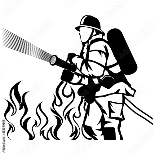 Firefighter Fire Hose