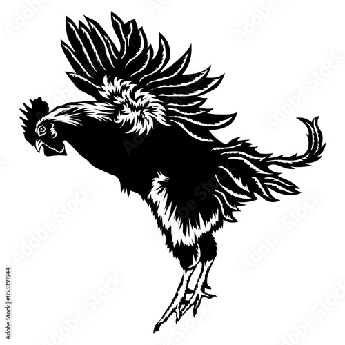 Flying Rooster