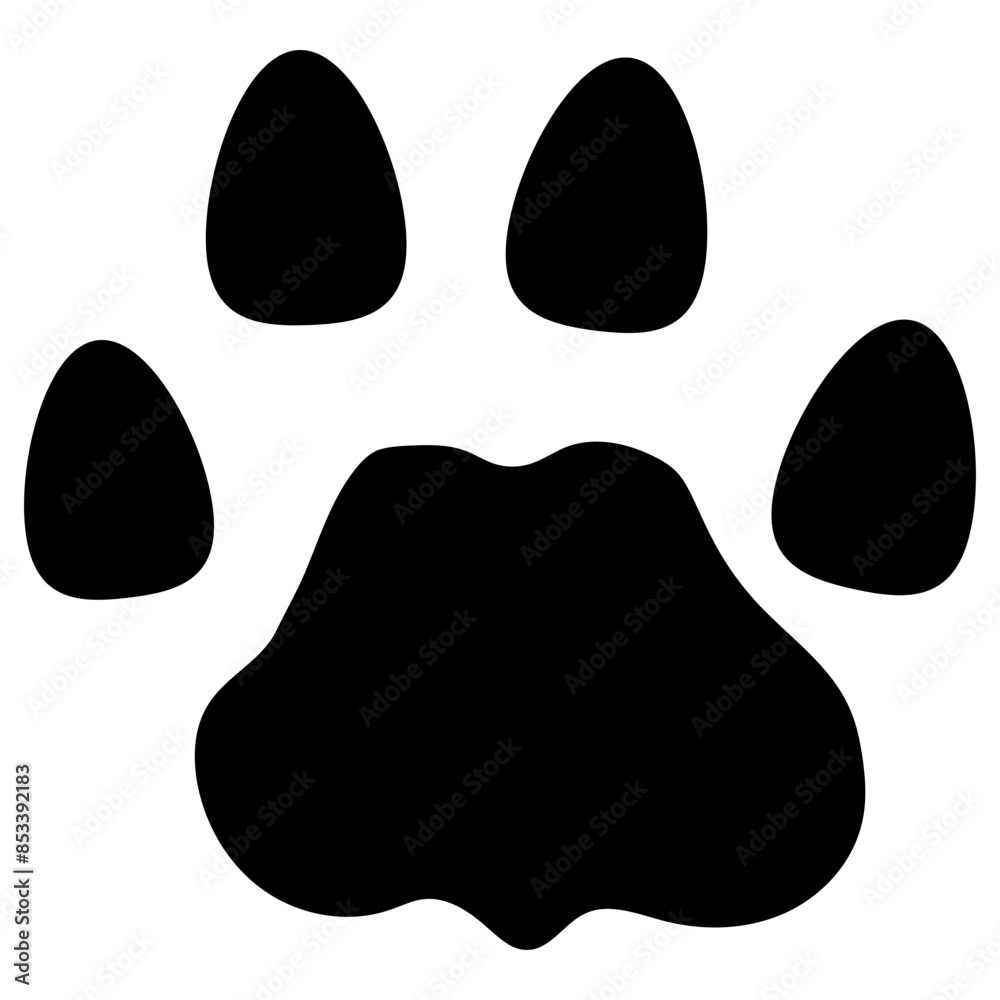 Footprint Mountain Lion Cougar Footprint Mountain Lion Cougar