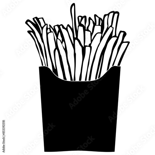 Fries in a Paper Cup