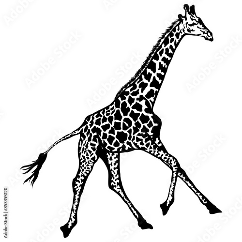 Giraffe running