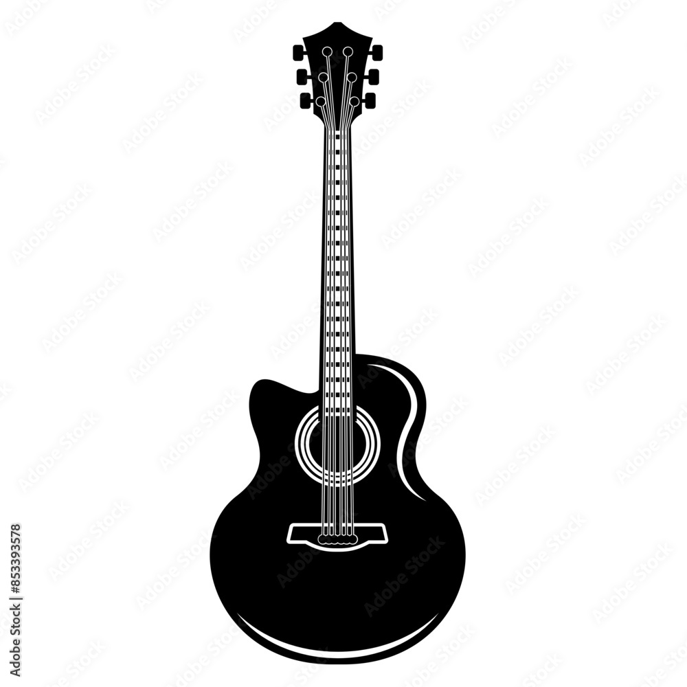 Naklejka premium Guitar Simple