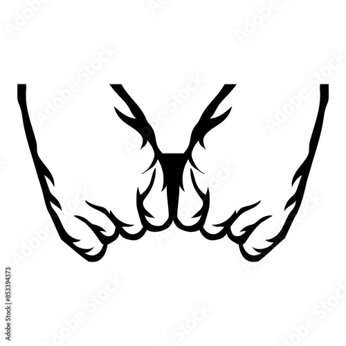 Hands Ripping Something