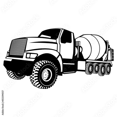 Heavy Concrete Truck