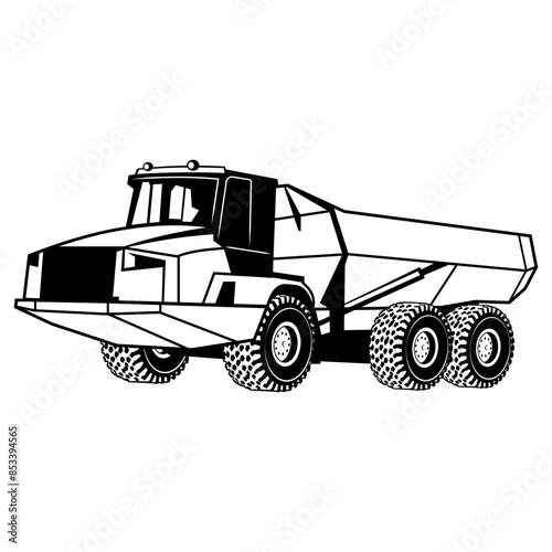 Heavy Equipment  Articulated Hauler Dump Truck