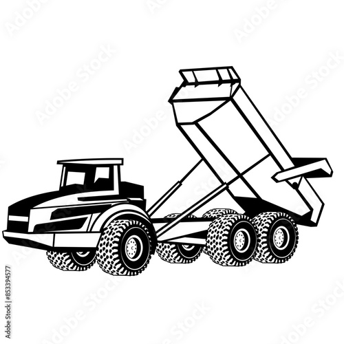 Heavy Equipment  Articulated Hauler Dump Truck