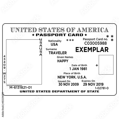 ID Template United States