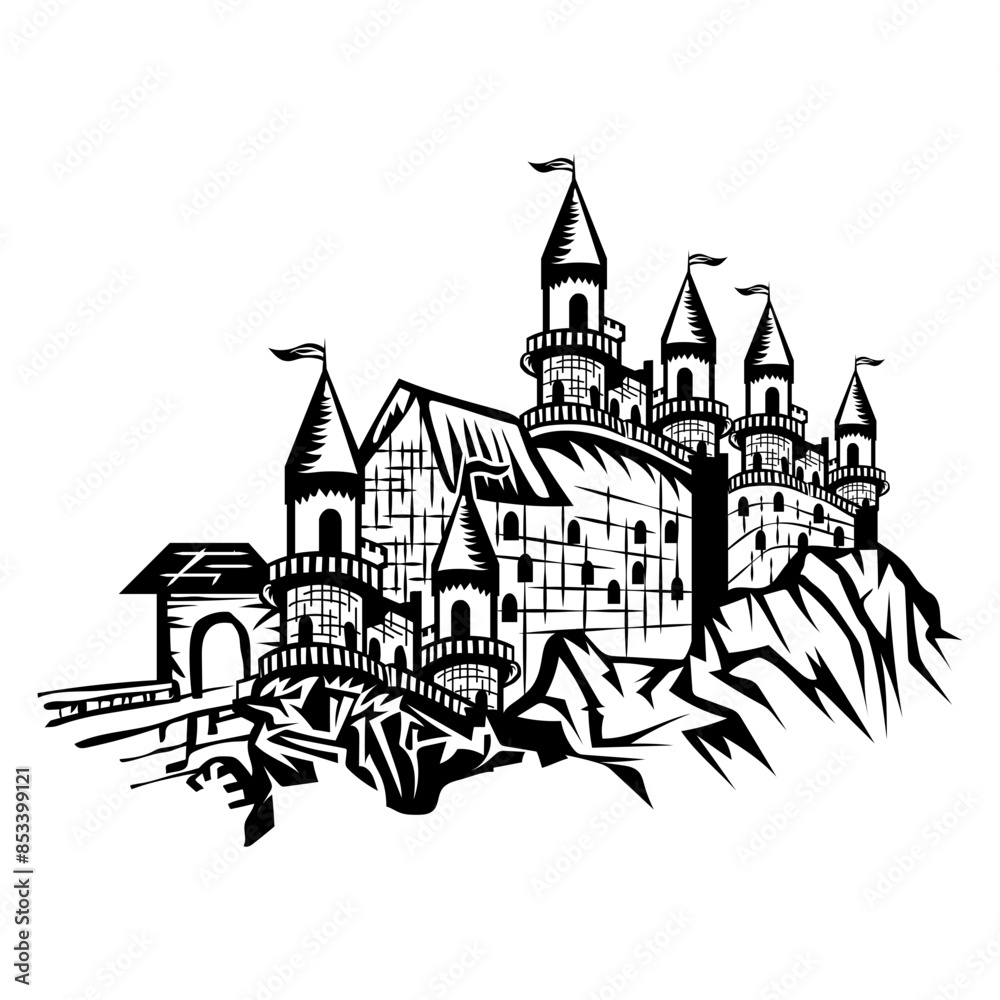 Fototapeta premium Medieval Castle Medieval Fortress