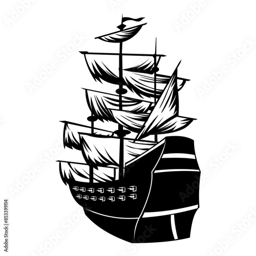 Medieval Battleship  Galleon Ship