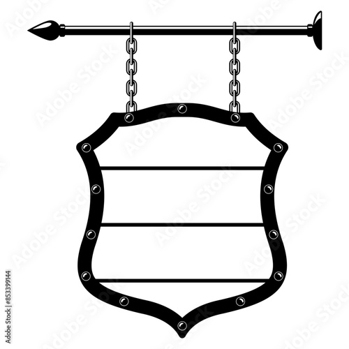 Medieval Wood Sign