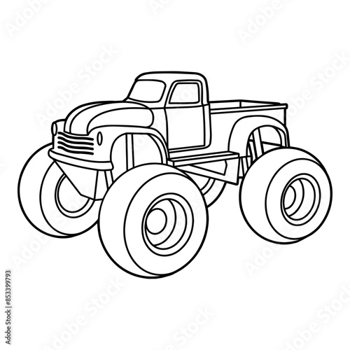 Monster Truck Outline
