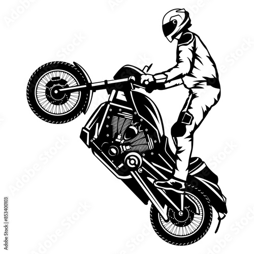 Motorcycle Pop A Wheelie  Motorcycle Biking Motorcycle