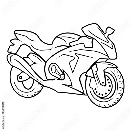 Motorcycle Outline