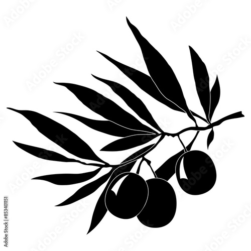 Olives with leaves
