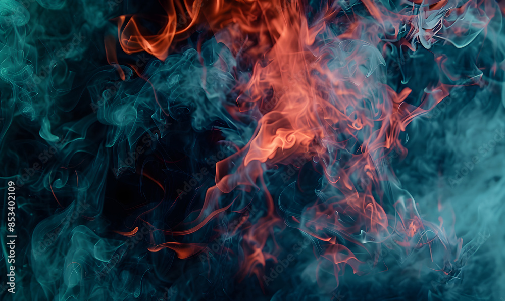 Fototapeta premium fire spark burn on dark background