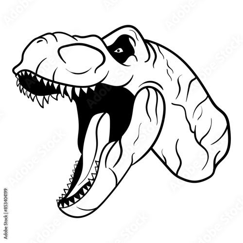 Roaring-T-rex Head