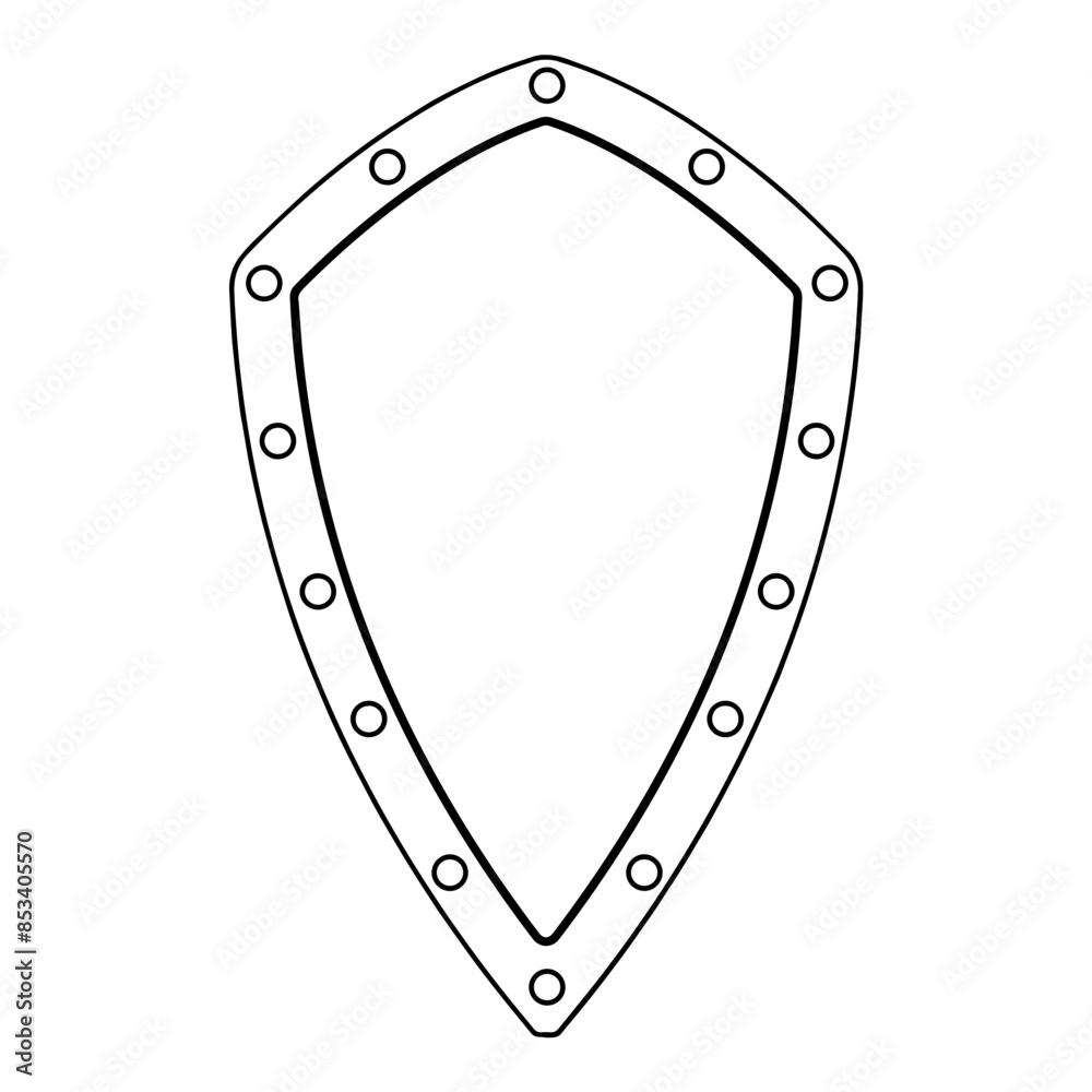 Obraz premium Shield Design Outline