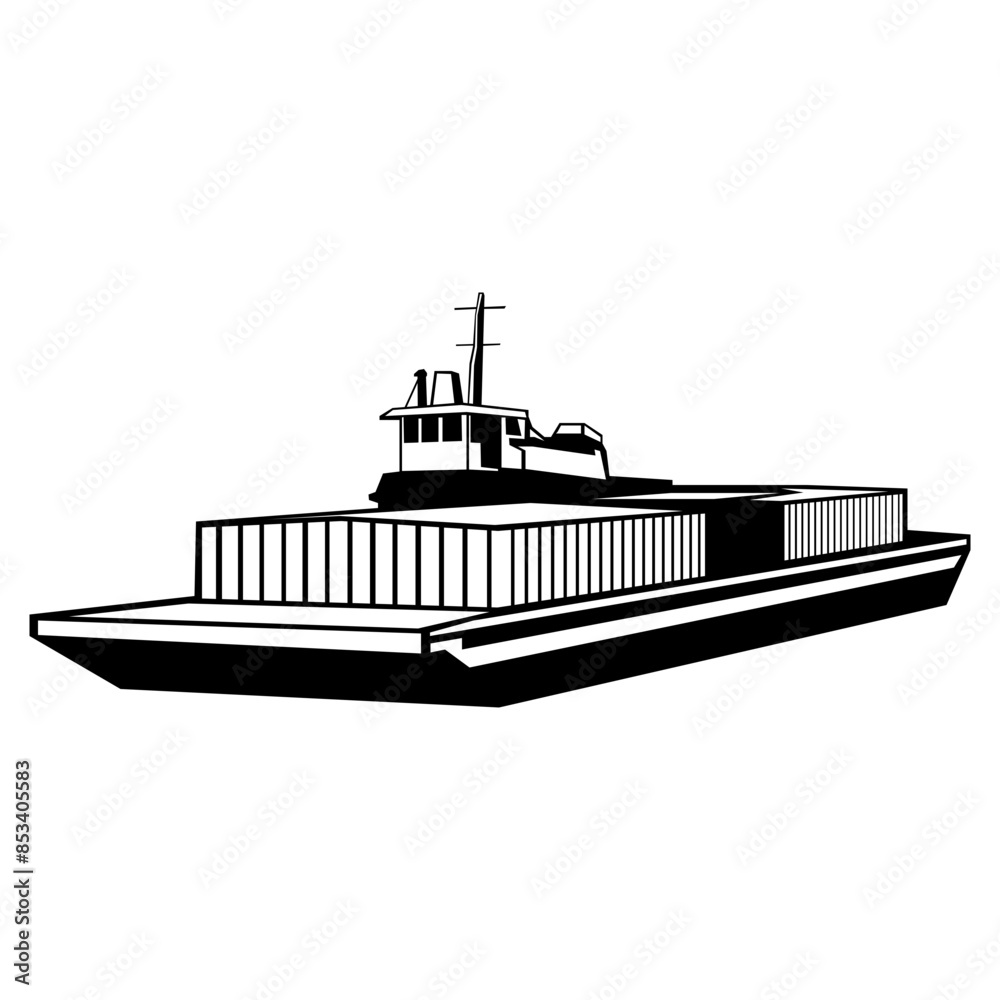 Fototapeta premium Ship Barge