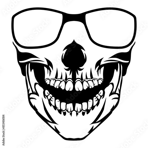 Skull In Glasses