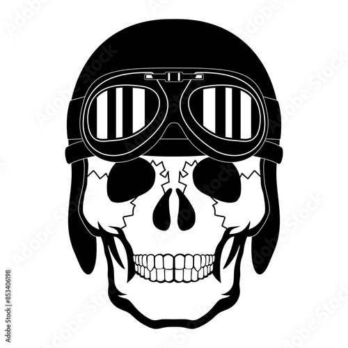Skull Motorcycle Helmet