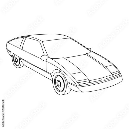 Sports Car Outline