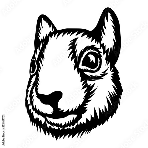 Squirrel Face Mascot
