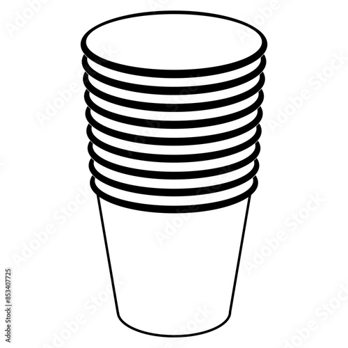 Stack Of Cups Paper Cups Cups Paper Cups