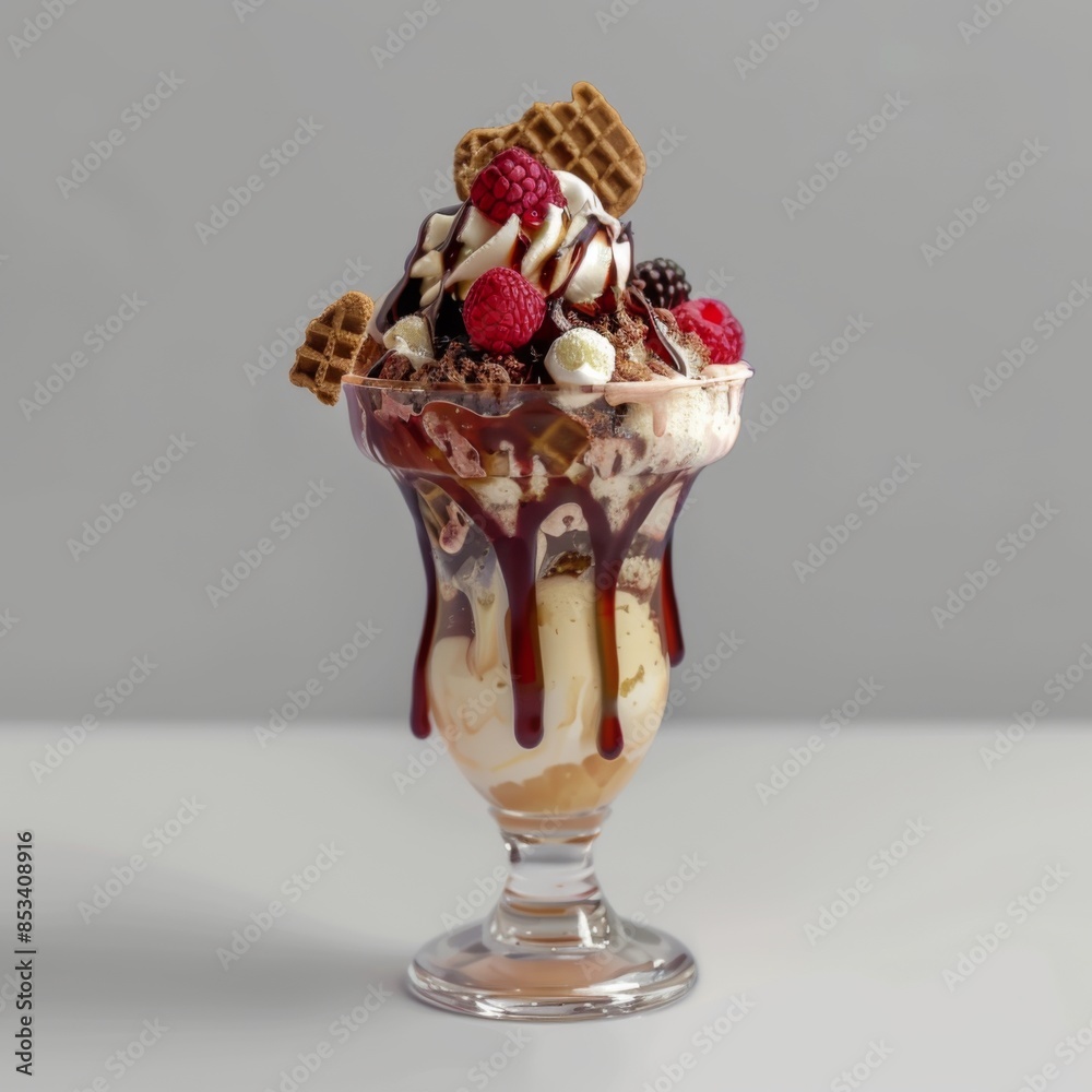 Rustic Ice Cream Sundae Delicacy: Vibrant Colors illustration, Food Blogger Instagram Posts, Wallpaper, banner design, brochure, web, Rustic Ice Cream Sundae Delicacy: Vibrant Colors illustration, Food Blogger Instagram Posts, Wallpaper, banner design, brochure, web,
